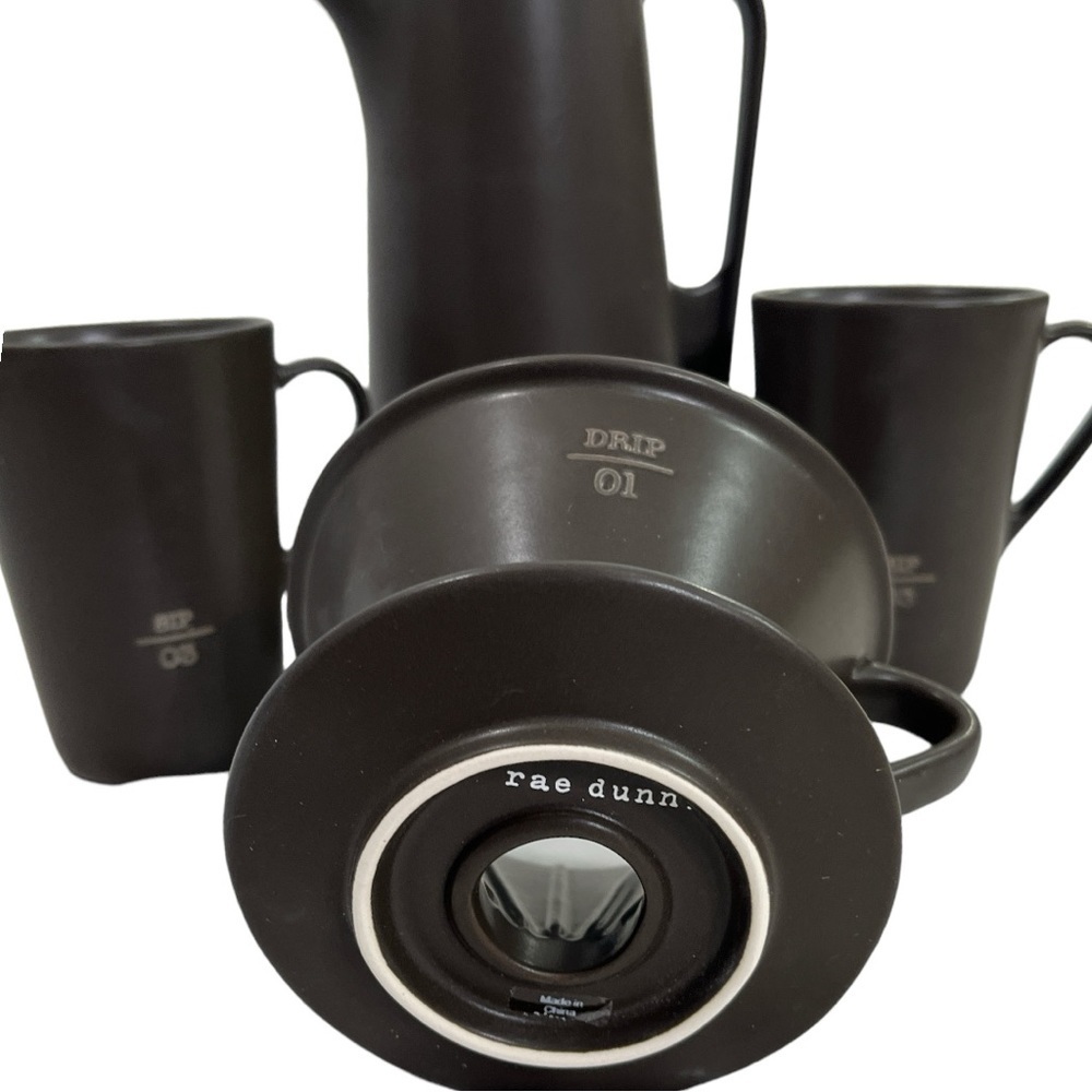 NEW- Magenta x Rae Dunn ICON DRIP. POUR. SIP. COFFEE SYSTEM ESPRESSO, SET OF 4 - Picture 6 of 7